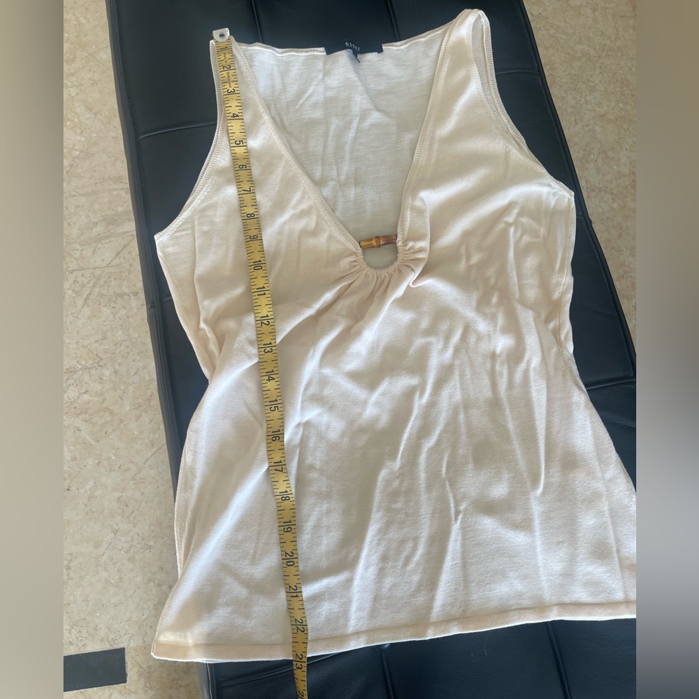 VINTAGE GUCCI RARE BAMBOO LOGO TOP - Picture 3 of 8